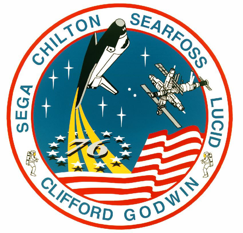 STS-76 Nasa Atlantis Sticker M556 Space Program - Winter Park Products