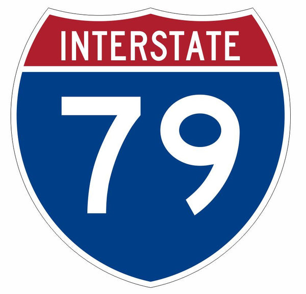 Interstate 79 Sticker Decal R927 Highway Sign – Winter Park Products