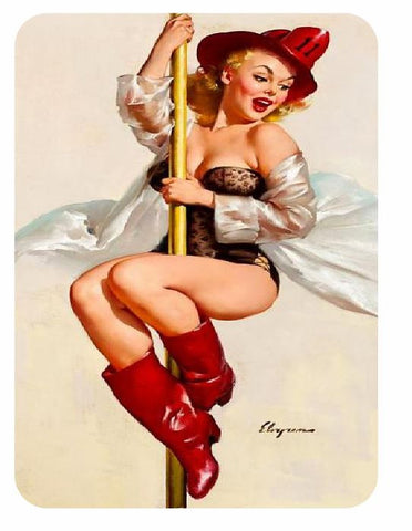 Vintage Style Pin Up Girl Sticker P67 Pinup Girl Sticker - Winter Park Products