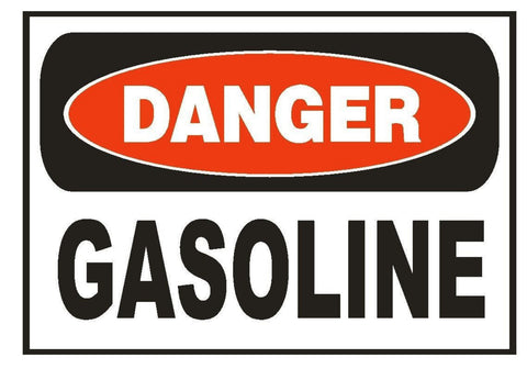 Danger Gasoline Safety Sticker Sign D657 OSHA - Winter Park Products