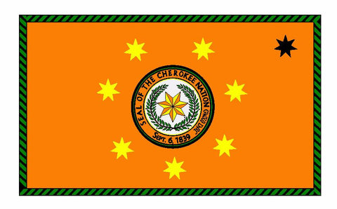 Cherokee Nation Flag Sticker Decal F637 - Winter Park Products