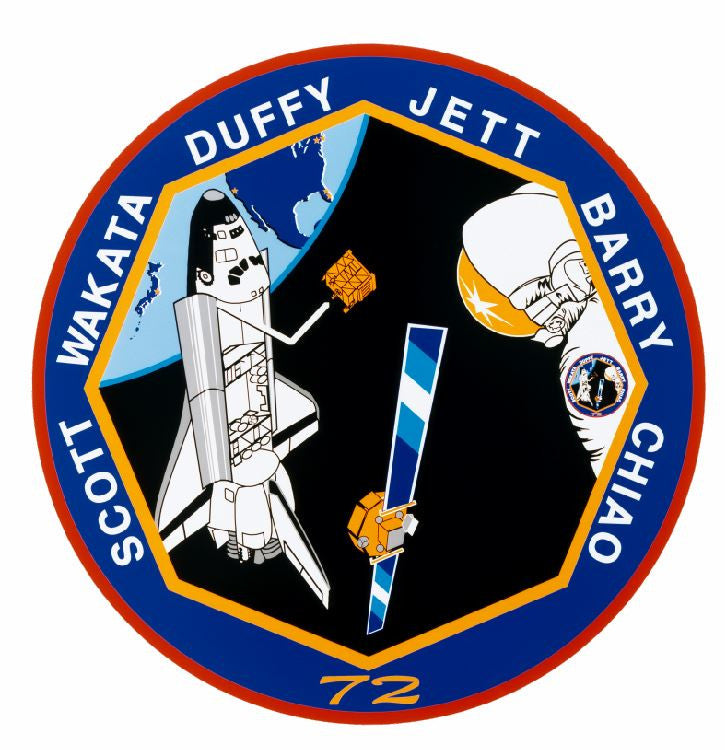STS-72 Nasa Endeavour Sticker M560 Space Program - Winter Park Products