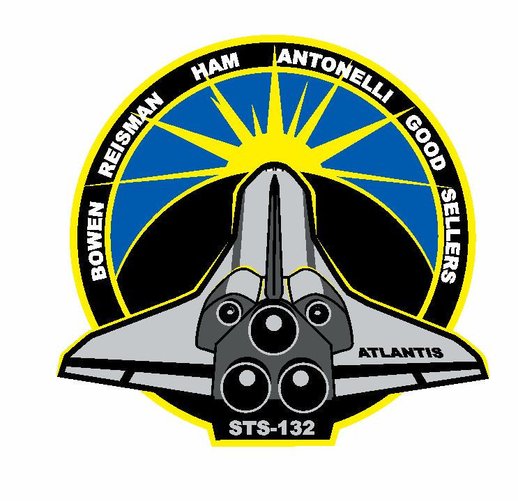 STS-132 Nasa Atlantis Sticker M568 Space Program - Winter Park Products