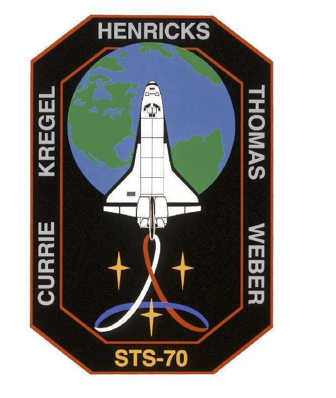 STS-70 Nasa Discovery Sticker M562 Space Program - Winter Park Products