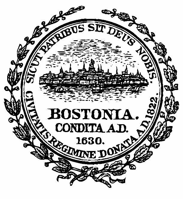 Seal of Boston Massachusetts Sticker / Decal R638 - Winter Park Products