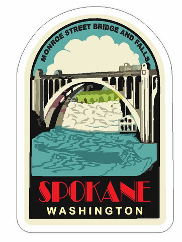 Spokane Washington Sticker Decal R961 - Winter Park Products