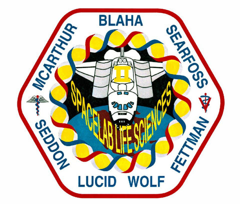 STS-58 Nasa Columbia Sticker M592 Space Program - Winter Park Products