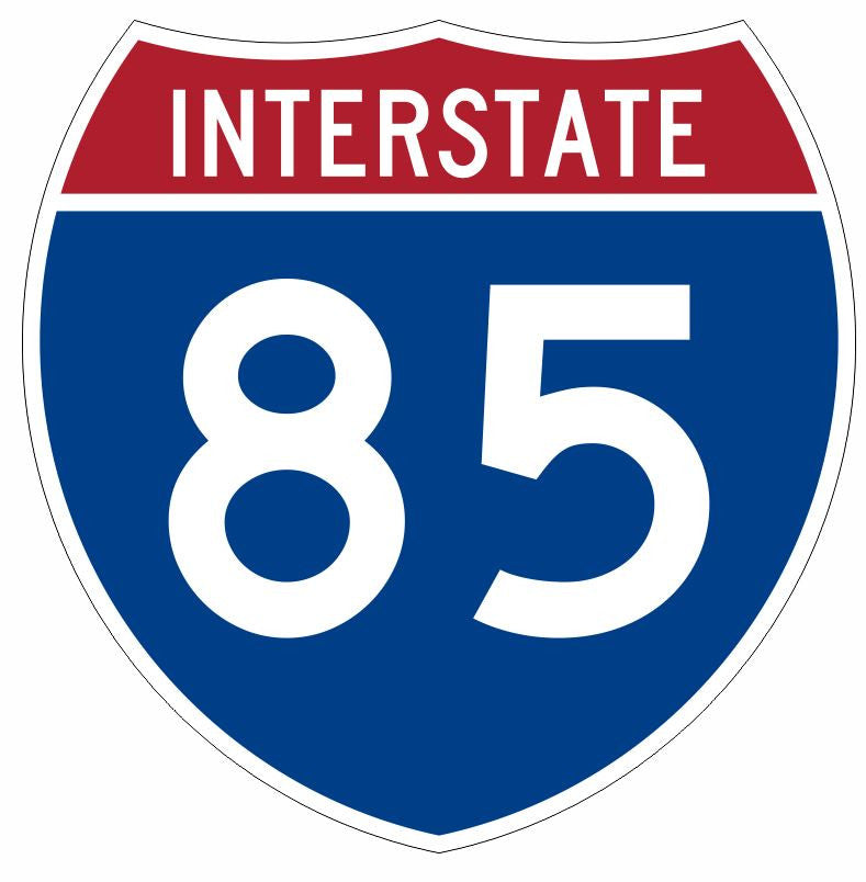Interstate 85 Sticker Decal R933 Highway Sign - Winter Park Products