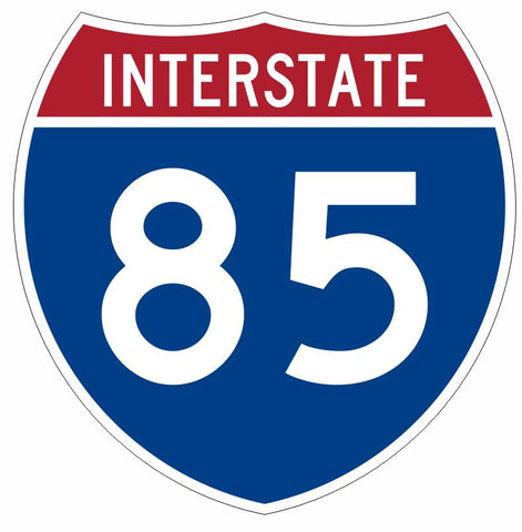 Interstate 85 Sticker Decal R933 Highway Sign - Winter Park Products