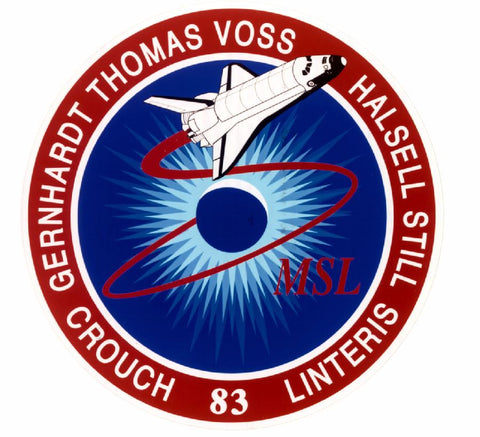 STS-83 Nasa Columbia Sticker M549 Space Program - Winter Park Products