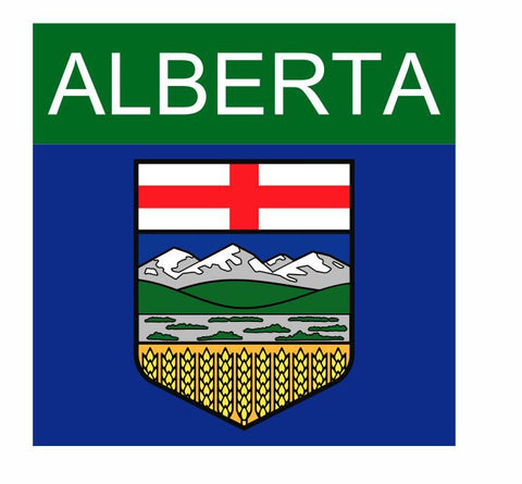 Alberta Canada Sticker Decal R824 - Winter Park Products