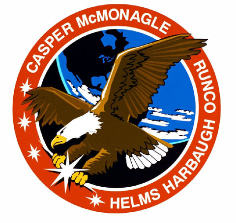 STS-54 Nasa Endeavour Sticker M596 Space Program - Winter Park Products