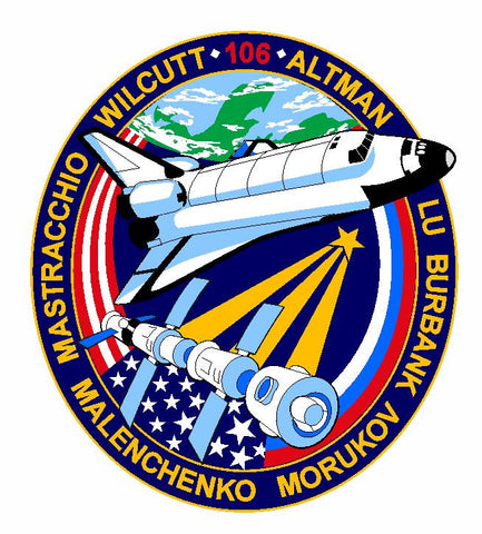 STS-106 Nasa Atlantis Sticker M526 Space Program - Winter Park Products