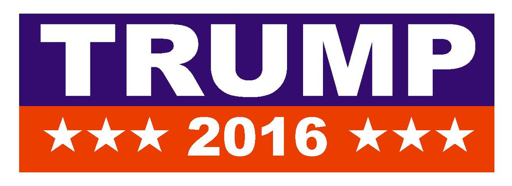 DONALD TRUMP 2016 TRUMP FOR PRESIDENT BUMPER STICKER or Helmet Sticker D820 - Winter Park Products