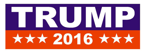 DONALD TRUMP 2016 TRUMP FOR PRESIDENT BUMPER STICKER or Helmet Sticker D820 - Winter Park Products