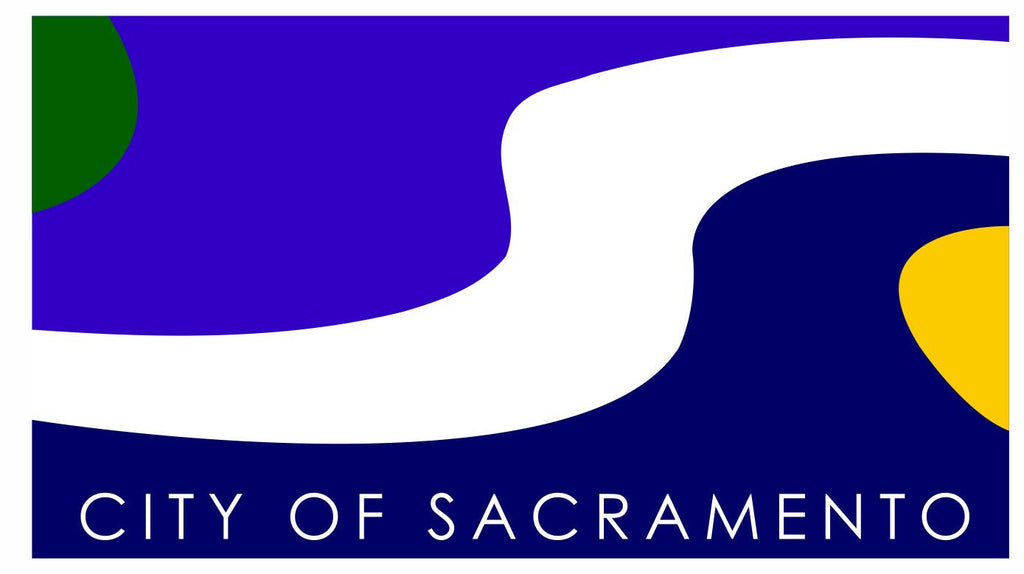 Sacramento California Flag Sticker Decal F699 - Winter Park Products
