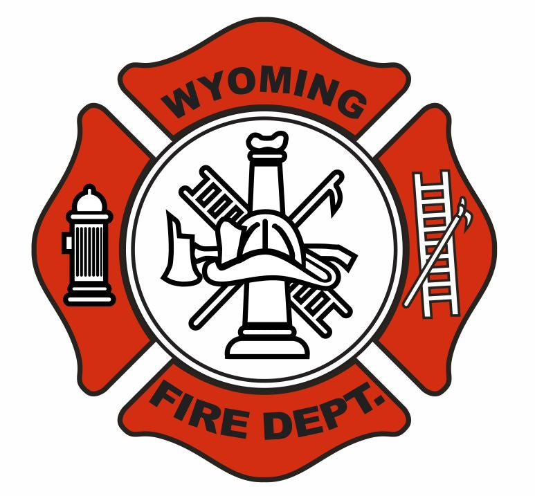 Wyoming Fire Dept Sticker Decal R861 - Winter Park Products