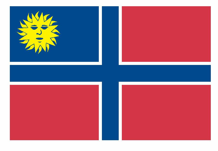 State of Muskogee historical Flag Sticker Decal F652 - Winter Park Products