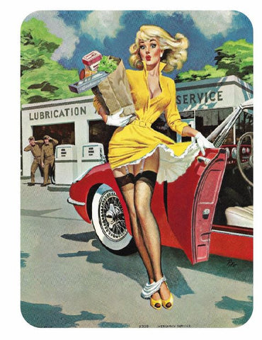 Vintage Style Pin Up Girl Sticker P110 Pinup Girl Sticker - Winter Park Products