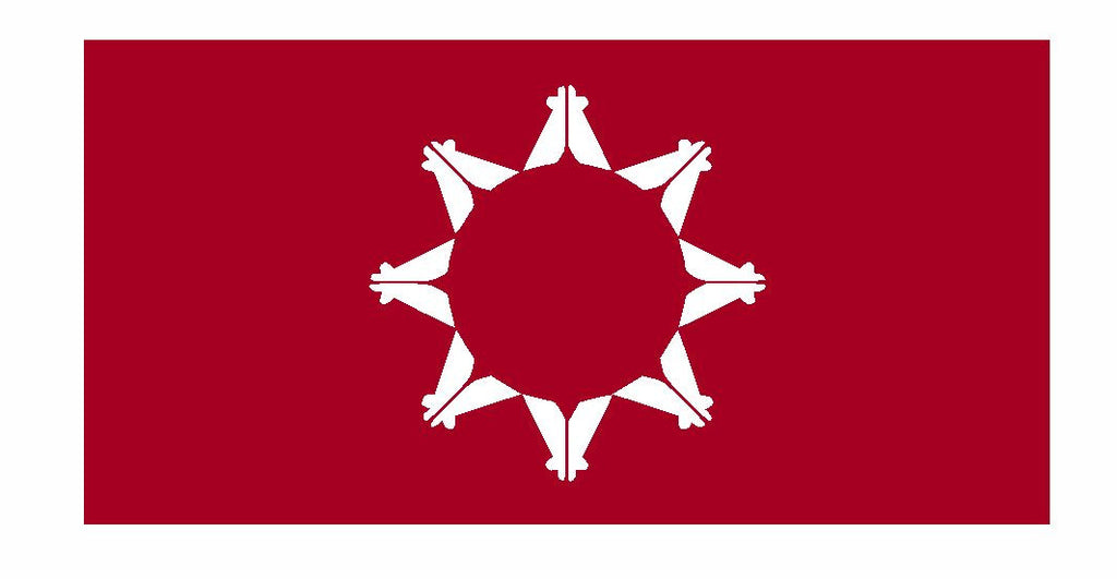Oglala Sioux Tribe of the Pine Ridge Reservation Flag Sticker Decal F647 - Winter Park Products