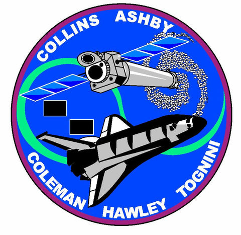 STS-93 Nasa Columbia Sticker M539 Space Program - Winter Park Products