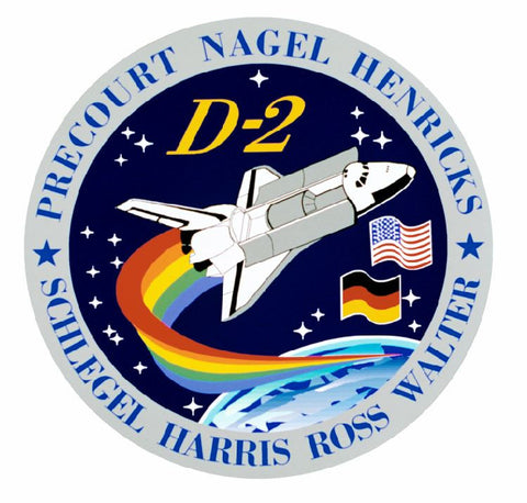 STS-55 Nasa Columbia Sticker M595 Space Program - Winter Park Products