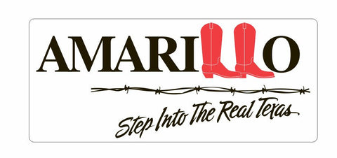 Seal of Amarillo Texas Sticker / Decal R810 - Winter Park Products