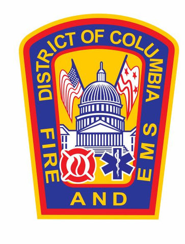 District of Columbia Fire Dept Sticker Decal R871 - Winter Park Products