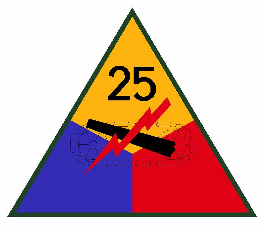 25th Armored Division Sticker Military Decal M369 - Winter Park Products