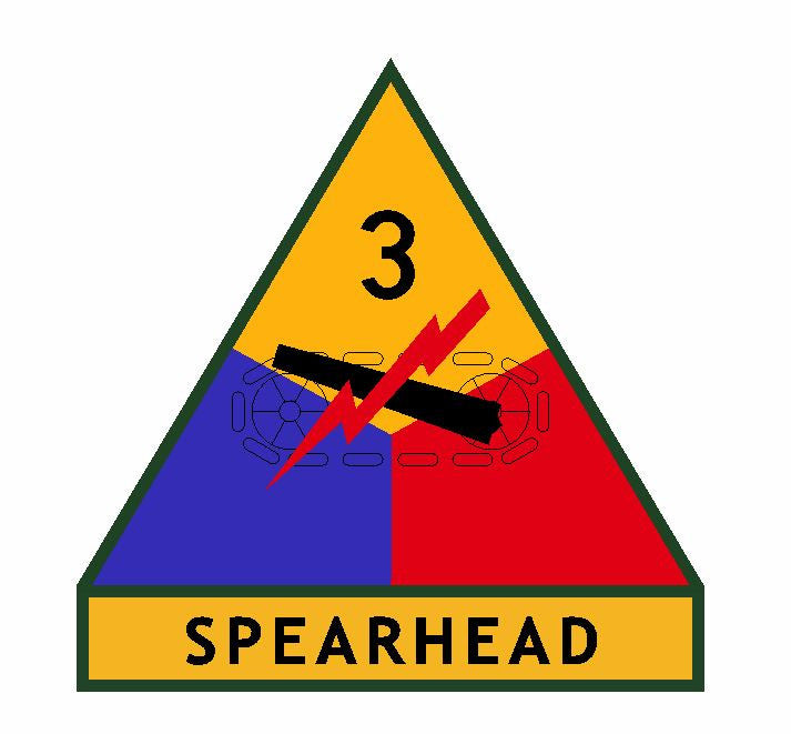 3rd Armored Division Sticker Military Decal M352 - Winter Park Products