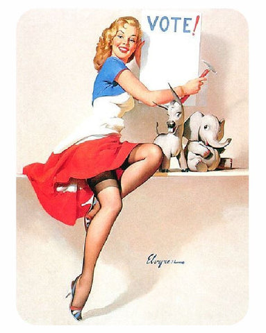 Vintage Style Pin Up Girl Sticker P63 Pinup Girl Sticker - Winter Park Products