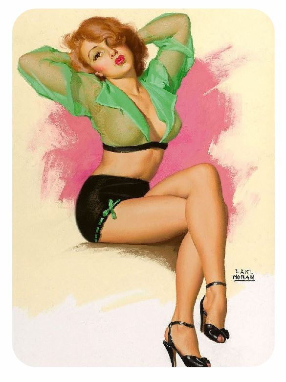 Vintage Style Pin Up Girl Sticker P25 Pinup Girl Sticker