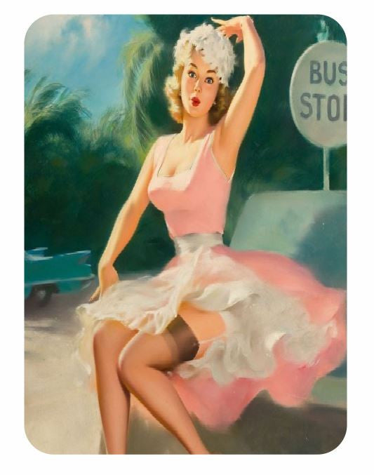 Vintage Style Pin Up Girl Sticker P58 Pinup Girl Sticker - Winter Park Products