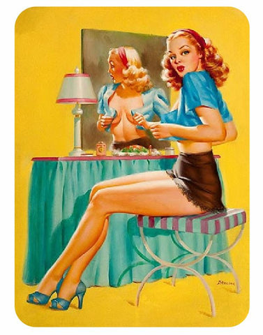 Vintage Style Pin Up Girl Sticker P45 Pinup Girl Sticker - Winter Park Products