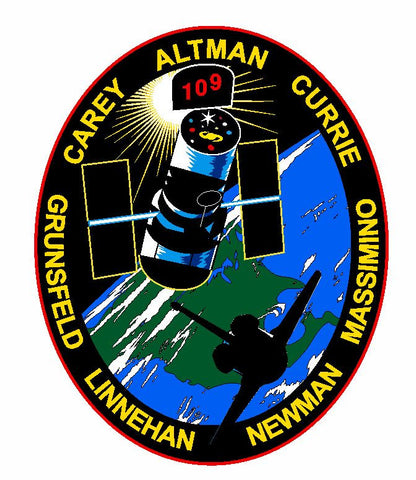 STS-109 Nasa Columbia Sticker M524 Space Program - Winter Park Products