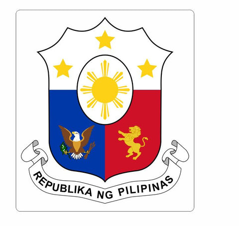Coat of arms of the Philippines Sticker Decal R960 - Winter Park Products