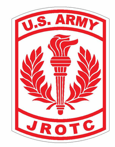 US Army JROTC Sticker Military Decal M463 Red - Winter Park Products