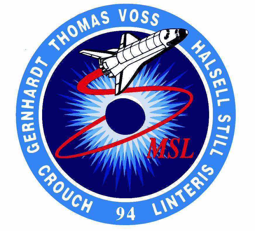 STS-94 Nasa Columbia Sticker M538 Space Program - Winter Park Products