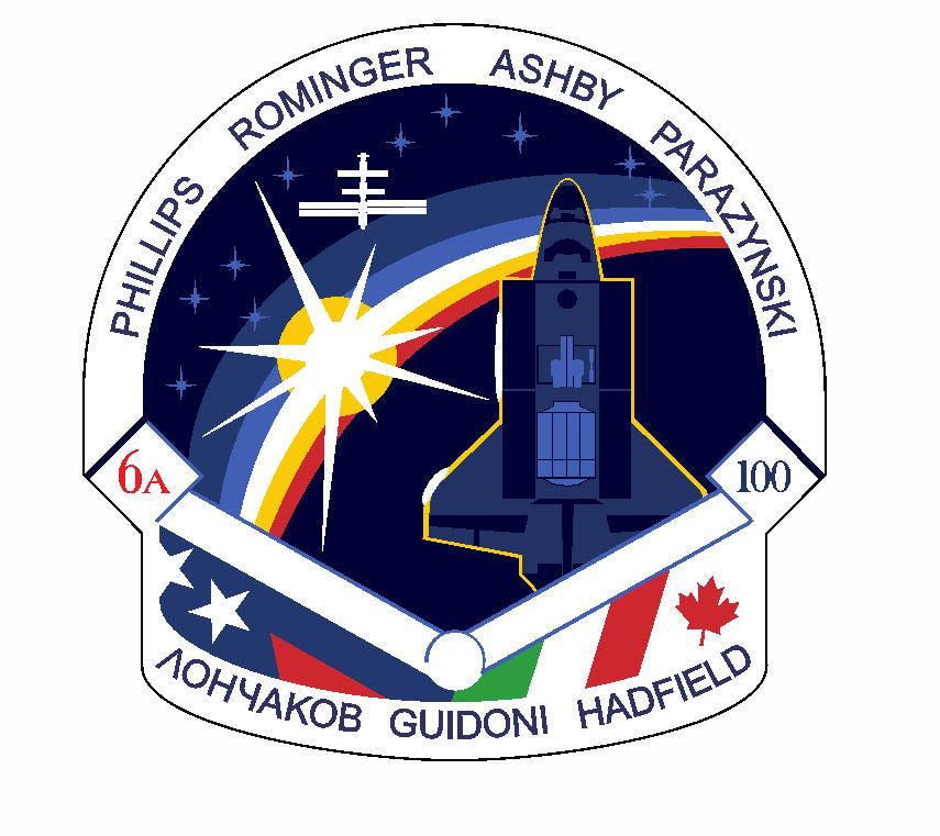 STS-100 Nasa Endeavour Sticker M532 Space Program - Winter Park Products