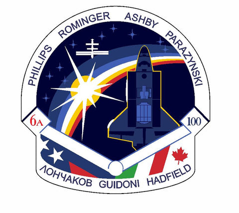 STS-100 Nasa Endeavour Sticker M532 Space Program - Winter Park Products