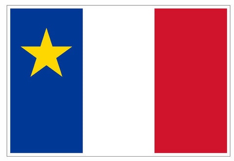 Madawaska Maine Acadia Flag Sticker / Decal F671 - Winter Park Products