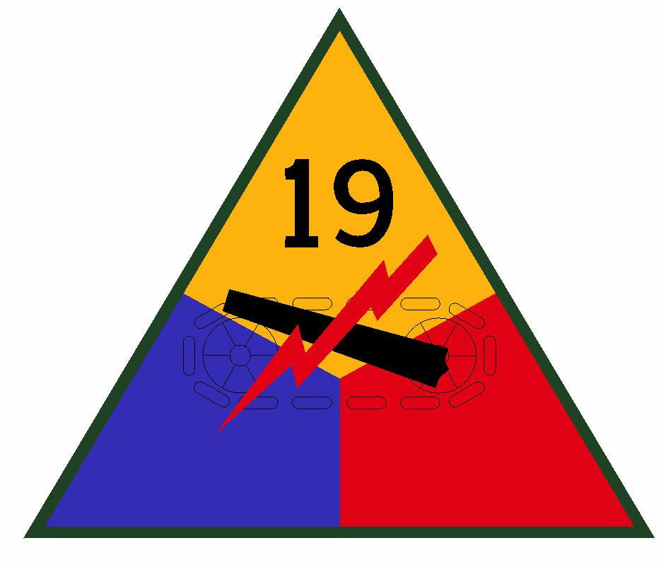 19th Armored Division Sticker Military Decal M366 - Winter Park Products