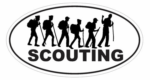 Scouting Oval Bumper Sticker or Helmet Sticker D3000 Euro Oval - Winter Park Products