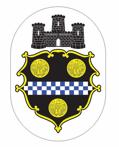 Coat of Arms of Pittsburgh Pennsylvania Sticker / Decal R692 - Winter Park Products