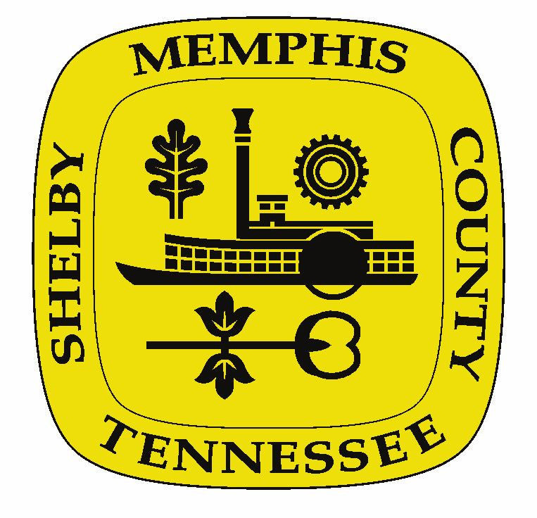Seal of Memphis Tennessee Sticker / Decal R683 - Winter Park Products