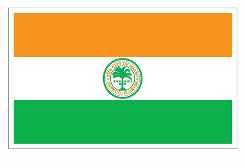 Miami Florida Flag Sticker / Decal F677 - Winter Park Products