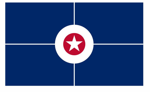 Indianapolis Indiana Flag Sticker Decal F690 - Winter Park Products