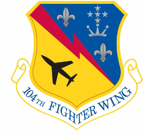 104th Fighter Wing Sticker Military Decal M428 - Winter Park Products
