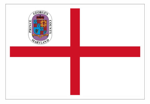 Prince Georges County Maryland Flag Sticker Decal F691 - Winter Park Products