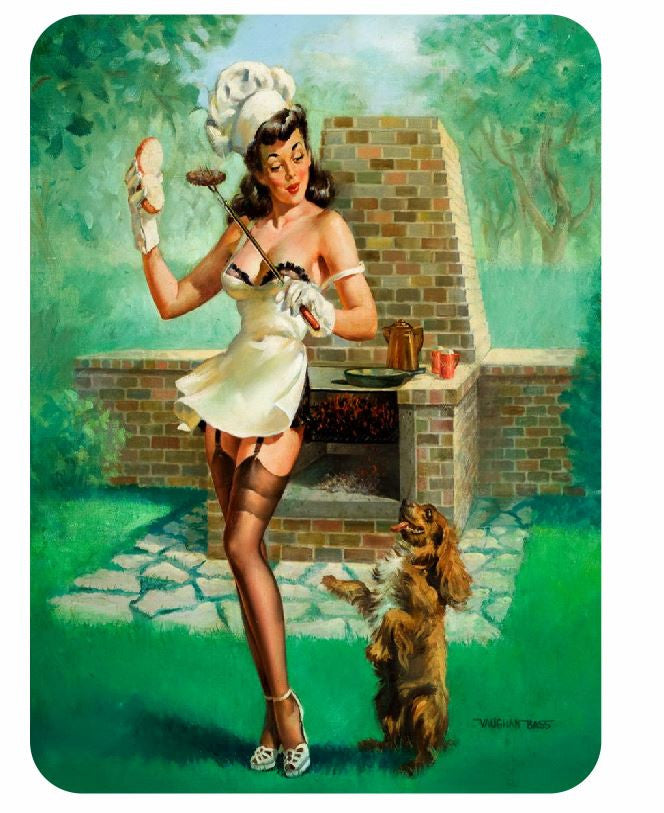 Vintage Style Pin Up Girl Sticker P115 Pinup Girl Sticker - Winter Park Products
